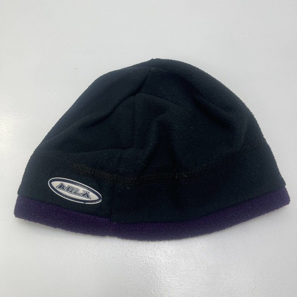 VTG Bula Kansas State Wildcats Beanie Hat Cap Black Purple Embroidered Made USA - Picture 8 of 11